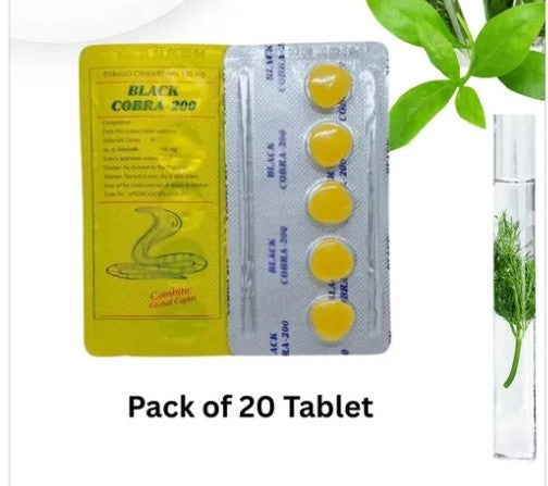 Bl@ck cobr@ 200mg pack of 4x20 t@blet